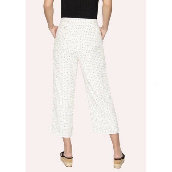 NWT Tart Collections Evan Polka Dot Cropped Pants Size Large Nude Black - Picture 3 of 12